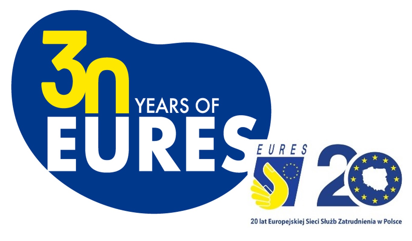 Logo 30-lecia Europejskich Służb Zatrudnienia EURES