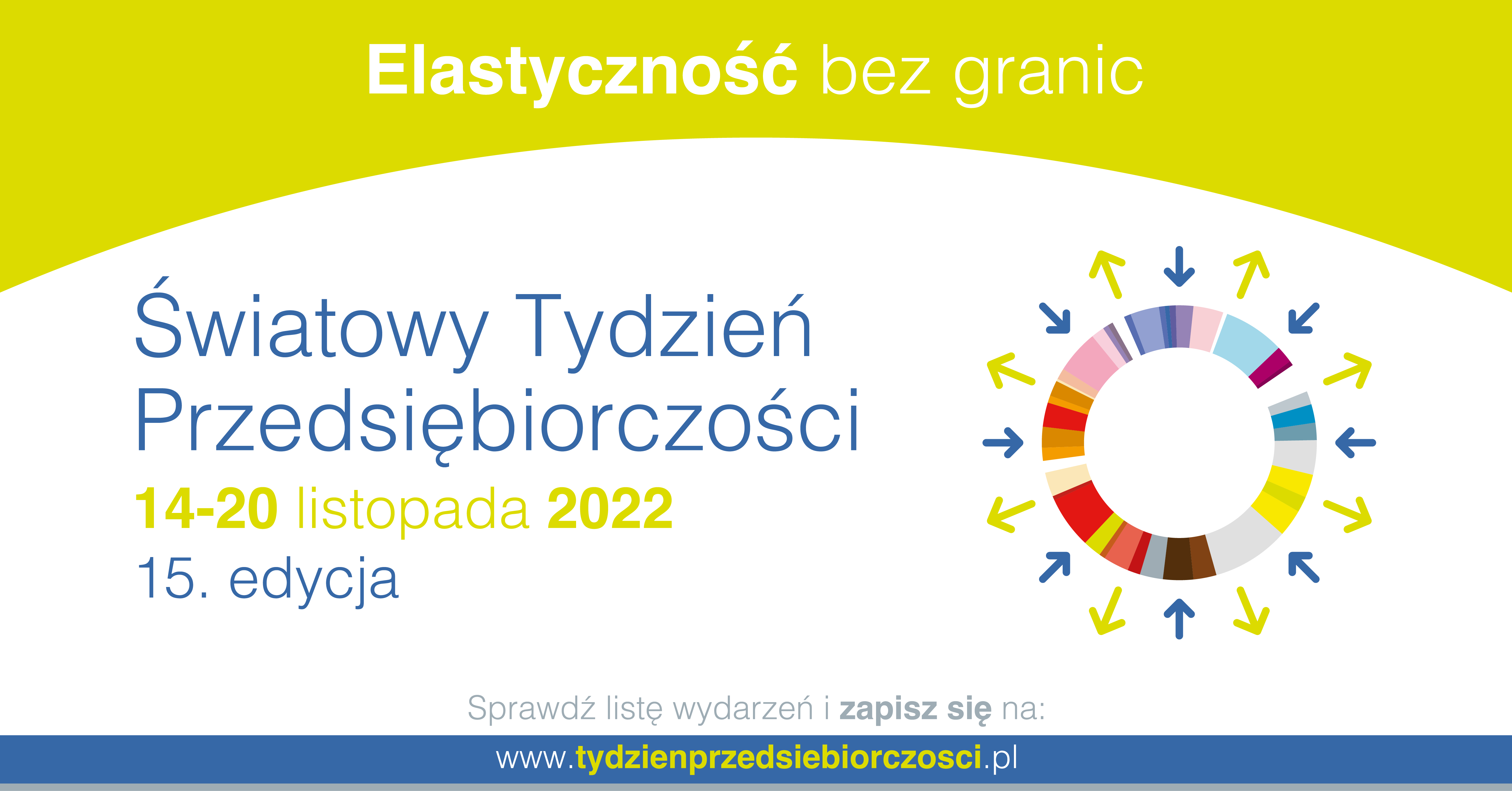 Baner Światowy Tydzień Przedsiębiorczości 2022