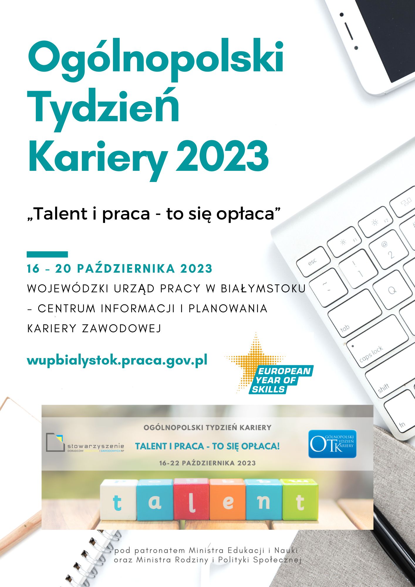 Plakat Ogólnopolskiego Tygodnia Kariery 2023