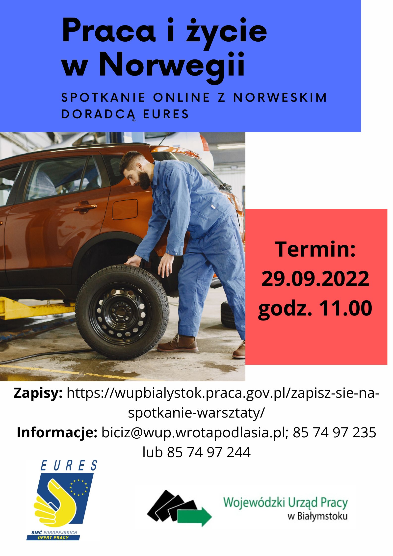 Praca i życie w Norwegii - spotkanie z doradcą EURES z Norwegi 29.09.2022