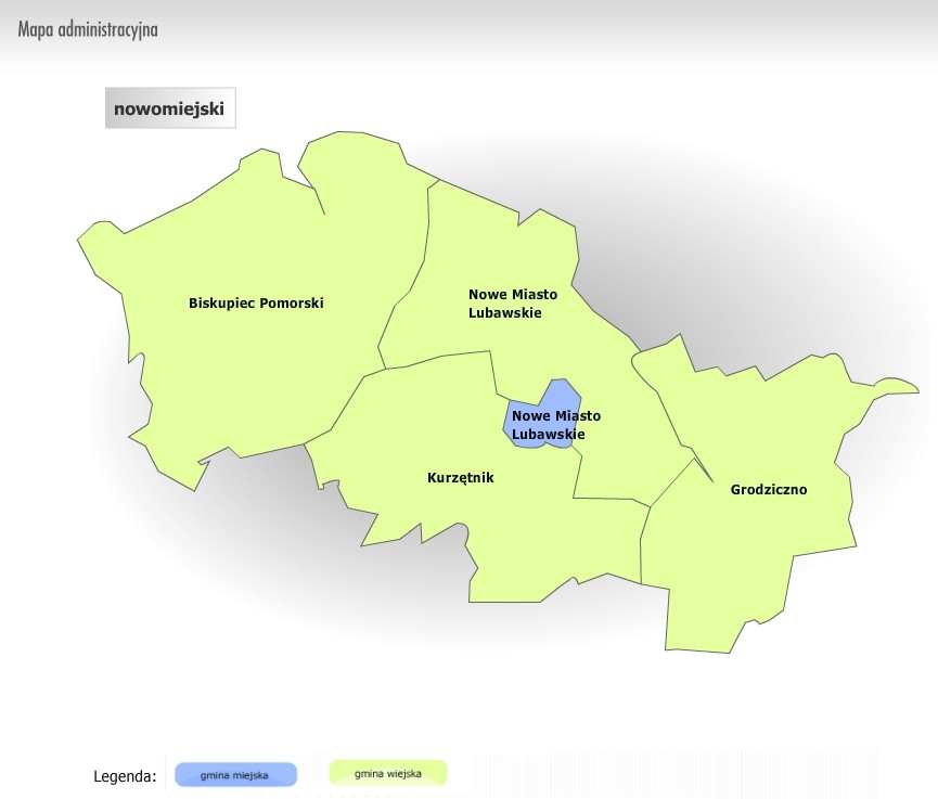 mapa powiatu nowomiejskiego mapa powiatu nowomiejskiego
