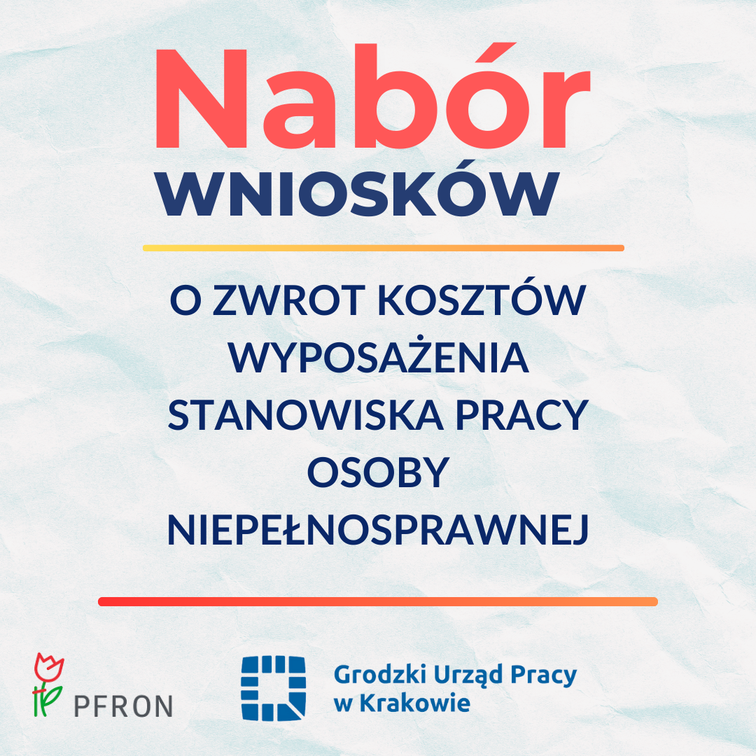 Zdjęcie artykułu Nabór wniosków o zwrot kosztów wyposażenia stanowiska pracy osoby niepełnosprawnej