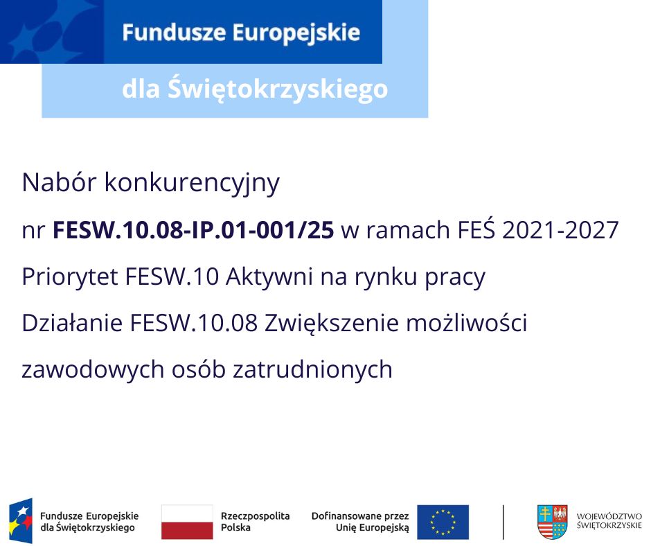 Zdjęcie artykułu Nr ogłoszenia: FESW.10.08-IP.01-001/25