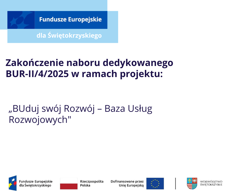 Zdjęcie artykułu Zakończenie naboru dedykowanego BUR-II/4/2025