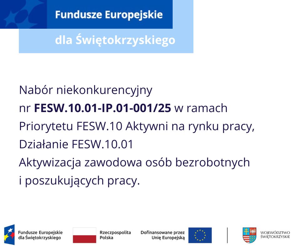 Zdjęcie artykułu Wyniki naboru niekonkurencyjnego nr FESW.10.01-IP.01-001/25
