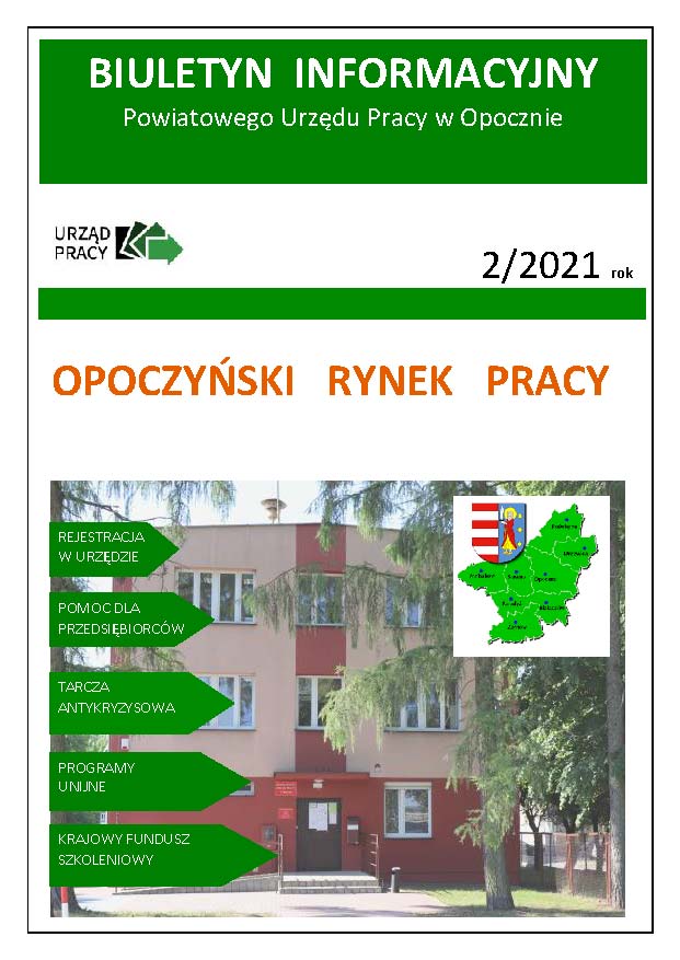 Ulotki opublikowane przez PUP w Opocznie Zdjęcie biuletynu