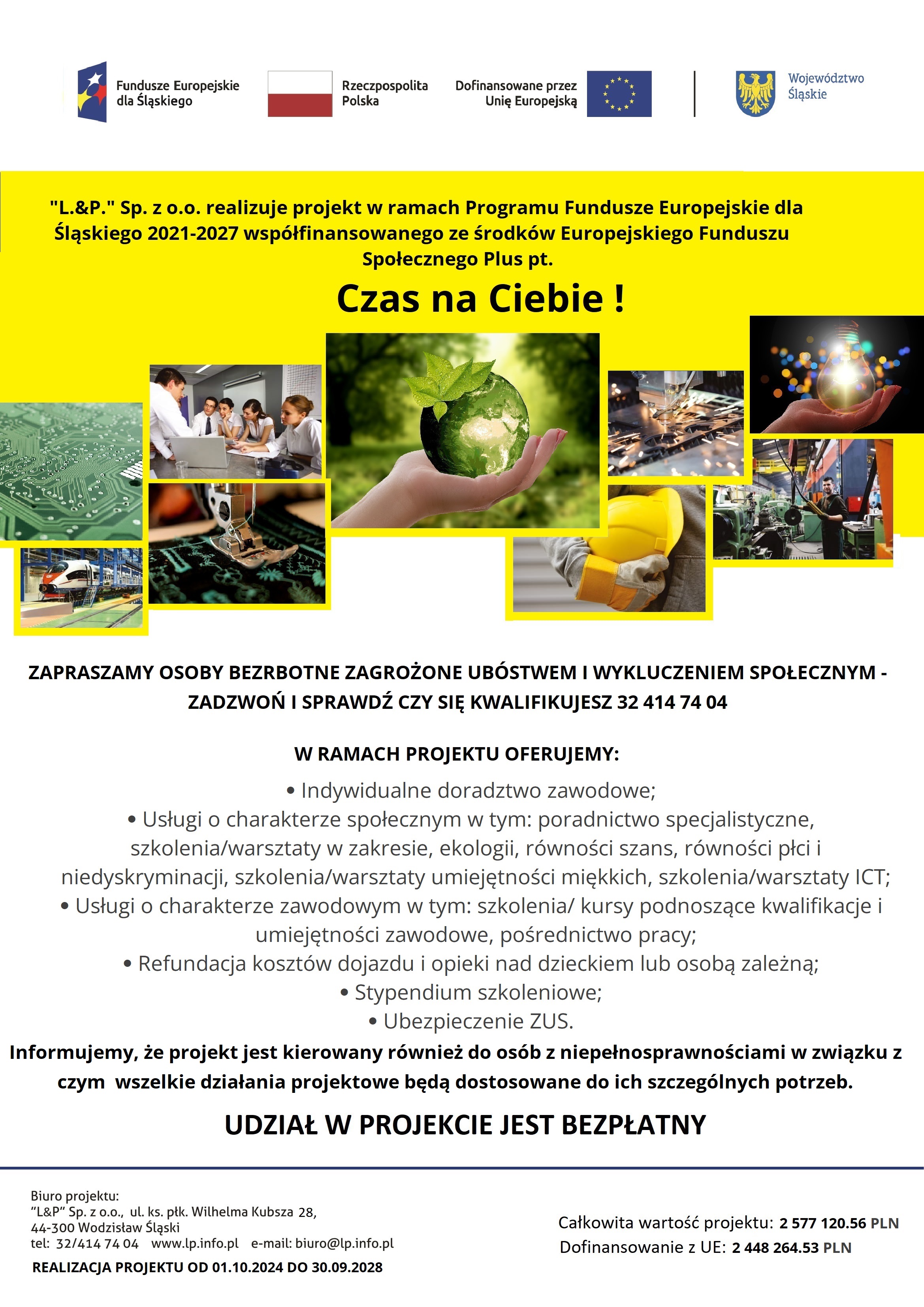 Zdjęcie artykułu Zaproszenie do udziału w projekcie "Czas na Ciebie"