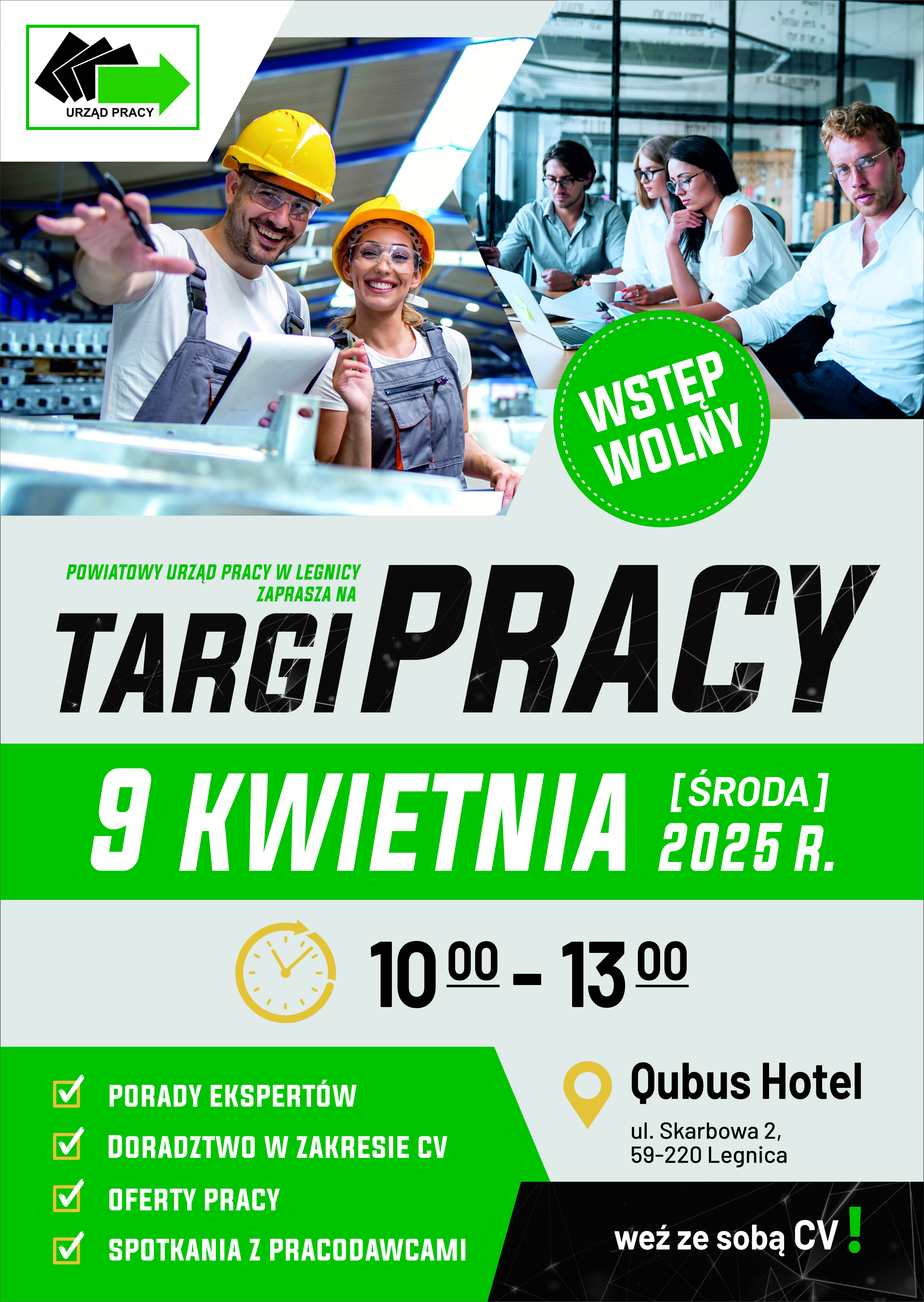 Zdjęcie artykułu KATALOG WYSTAWCÓW - PUNKT KONSULTACYJNY NA TARGACH PRACY 9 kwietnia 2025 r.