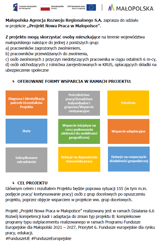 małopolska agencja rozwoju regionalnego