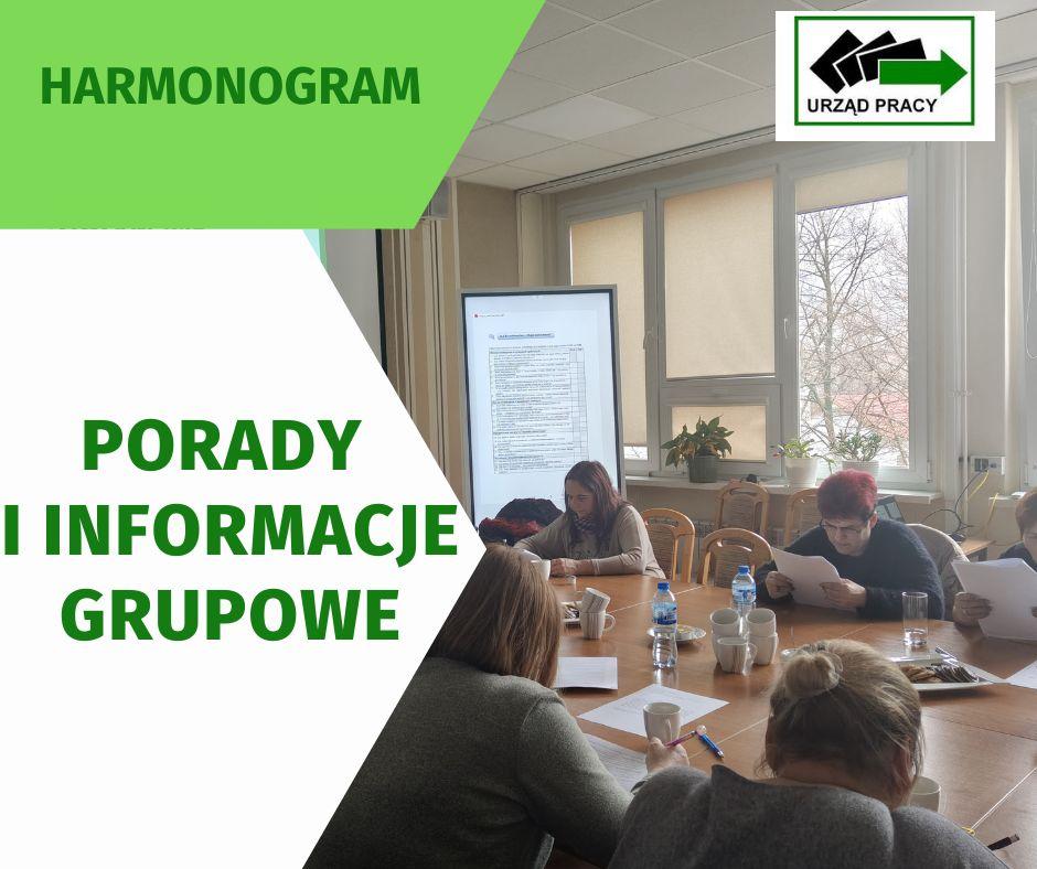 Zdjęcie artykułu Harmonogram grupowych porad i informacji zawodowych na II kwartał 2025 r.