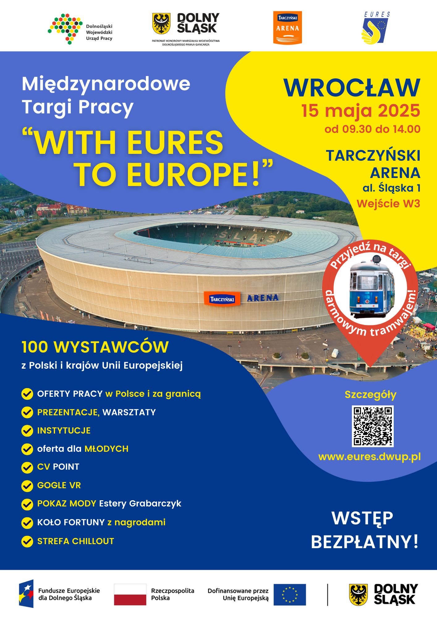Zdjęcie artykułu Międzynarodowe Targi Pracy „With EURES to Europe!” - 15 maja 2025, Wrocław