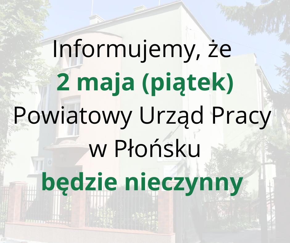 Zdjęcie artykułu Informacja o godzinach pracy urzędu