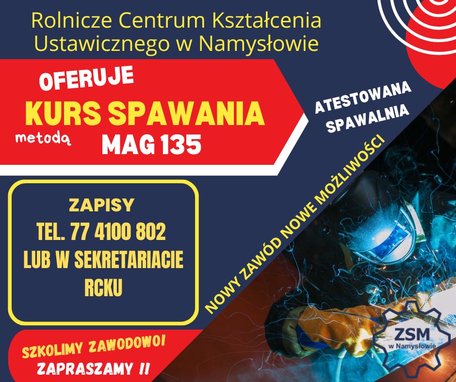 Zdjęcie artykułu Oferta kursu spawania metodą MAG 135