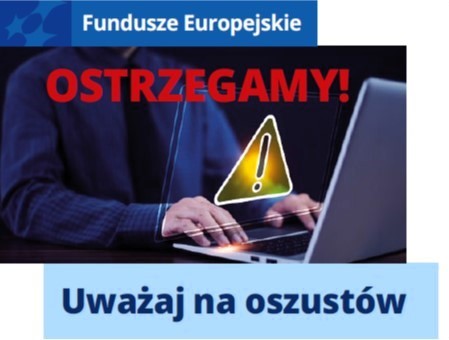 Grafika informująca o zagrożaniu jakim są oszuści 