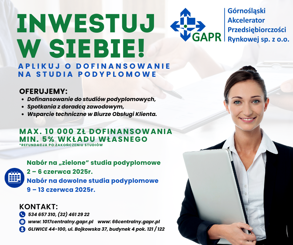 Zdjęcie artykułu Inwestuj w siebie! Aplikuj o dofinansowanie na studia podyplomowe