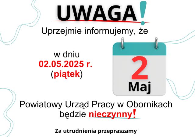 2 maja PUP nieczynny