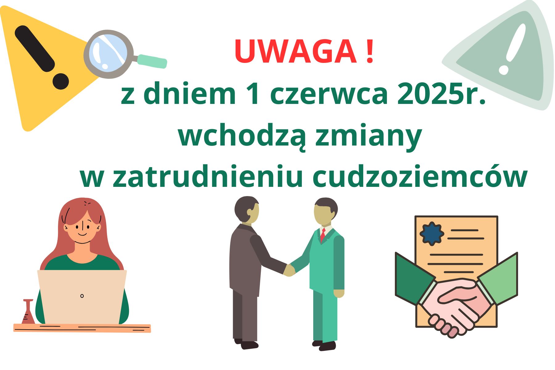 Zdjęcie artykułu UWAGA! Z dniem 1 czerwca 2025r. wchodzą zmiany w zatrudnianiu cudzoziemców