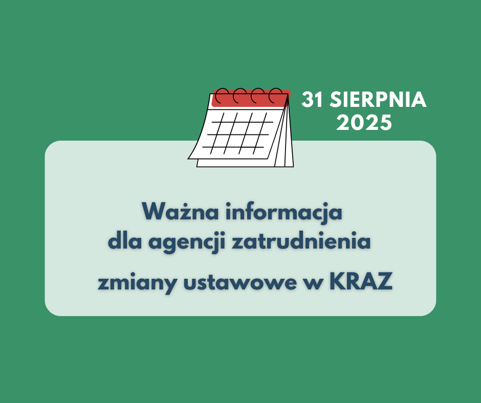 Zdjęcie artykułu Ważny komunikat dla agencji zatrudnienia