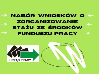 Zdjęcie artykułu NABÓR WNIOSKÓW O ZORGANIZOWANIE STAŻU ZE ŚRODKÓW FUNDUSZU PRACY
