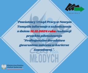 Zdjęcie artykułu Zakończenie projektu pilotażowego "Profesjonalne doradztwo gwarantem sukcesu w karierze zawodowej"